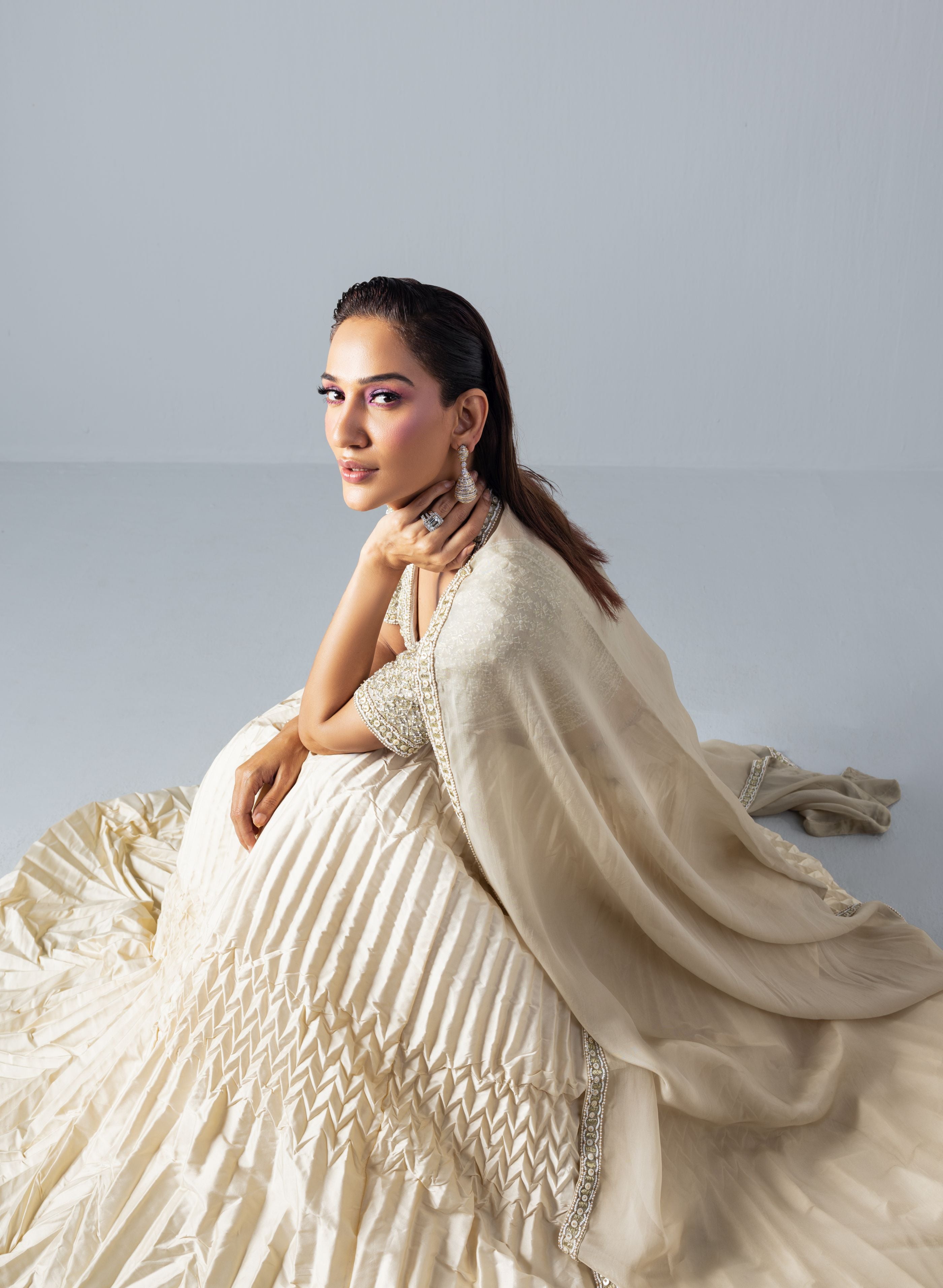 Ivory Moonlight Lehenga Set