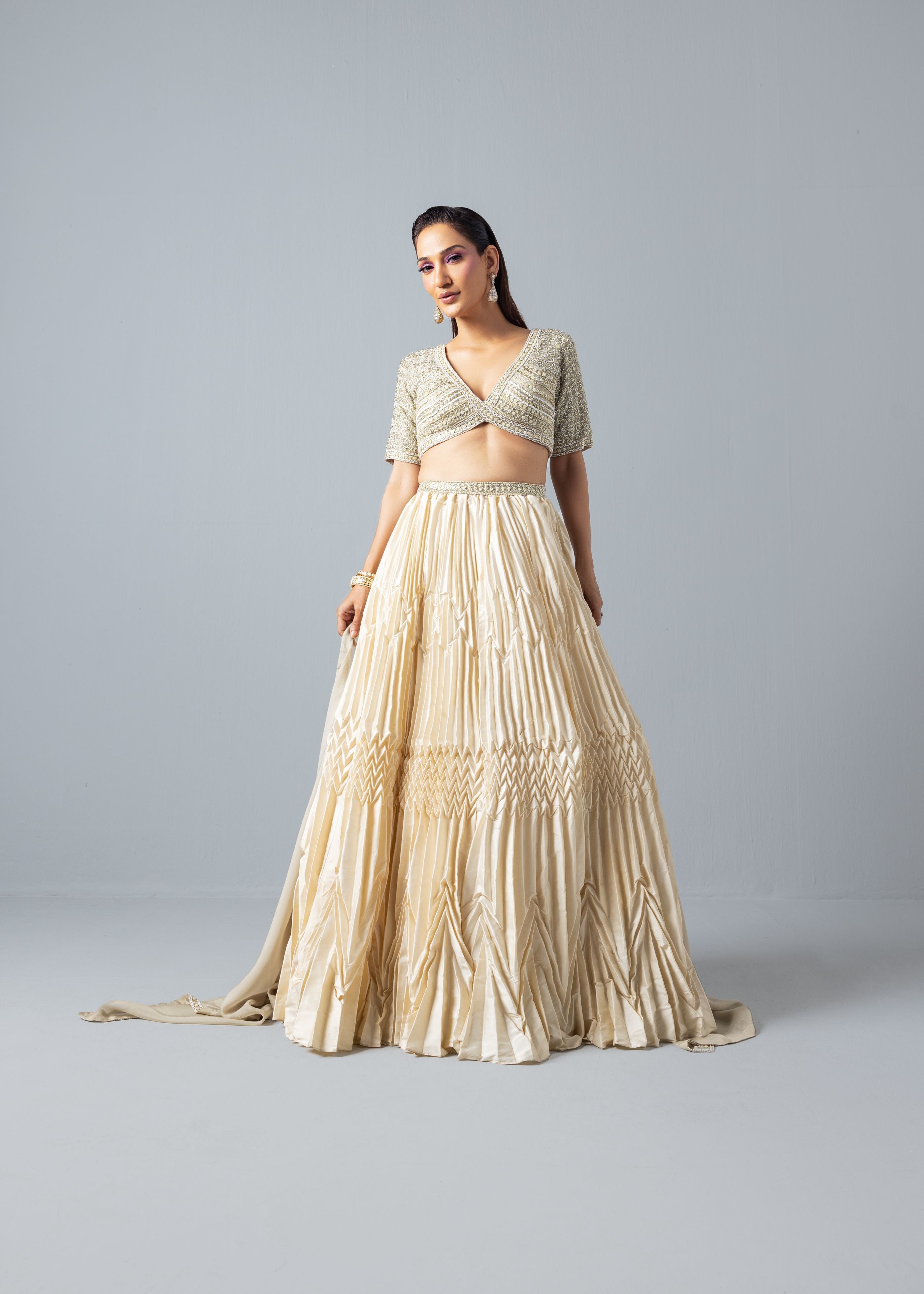 Ivory Moonlight Lehenga Set