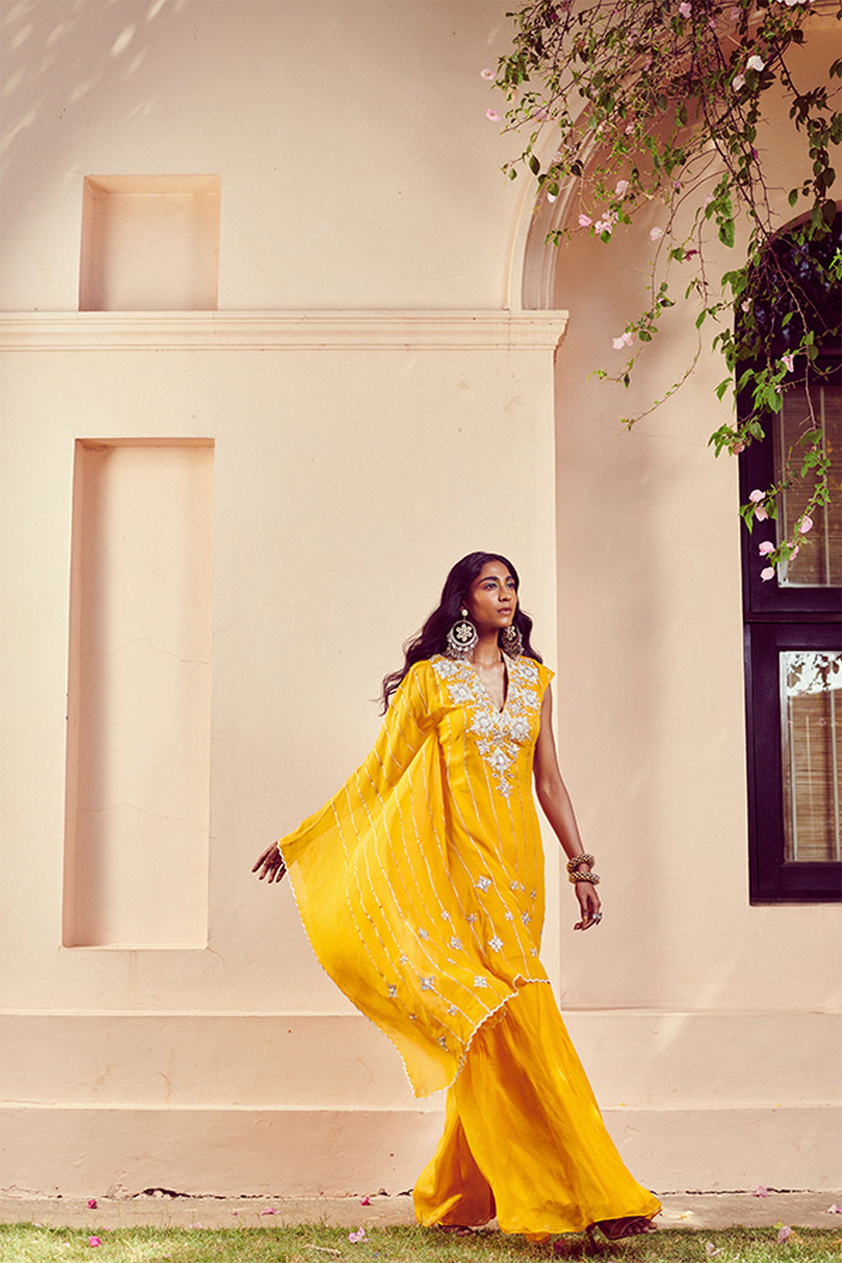 Yellow Kaftan Set