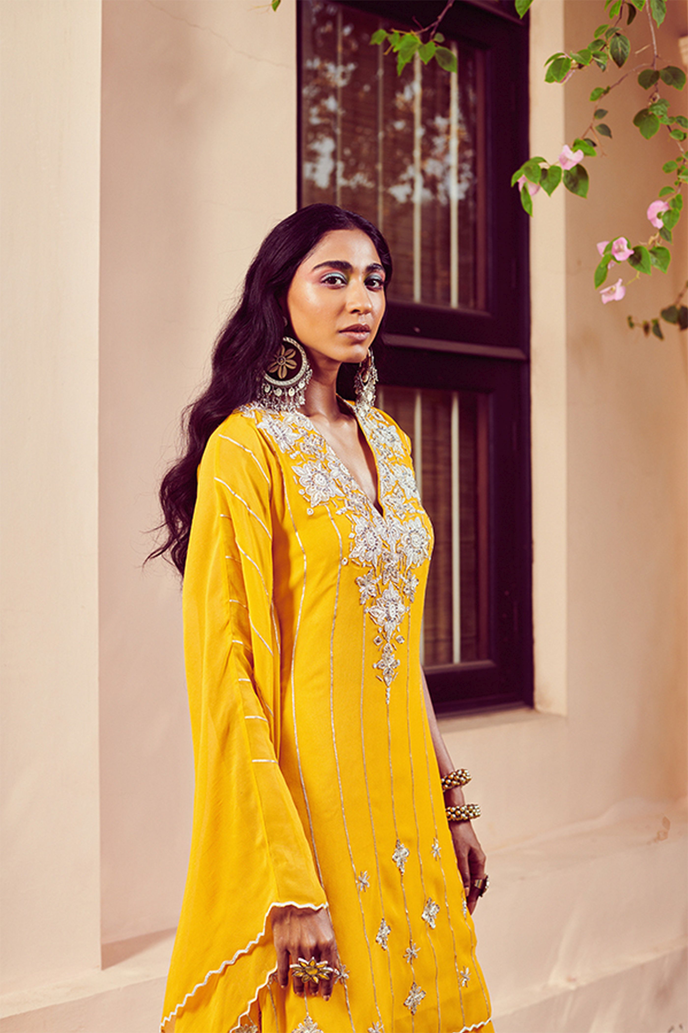 Yellow Kaftan Set