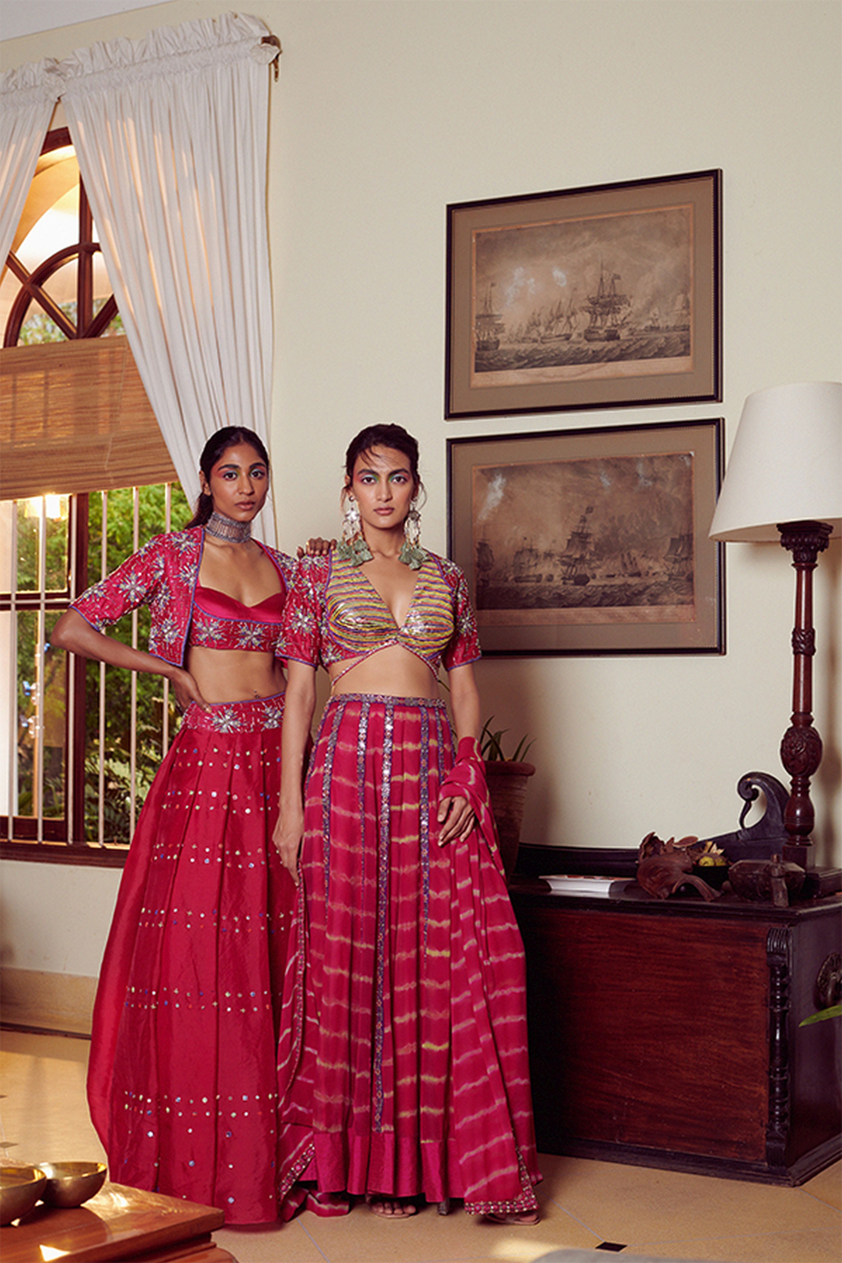 Rani Pink Lehenga Set