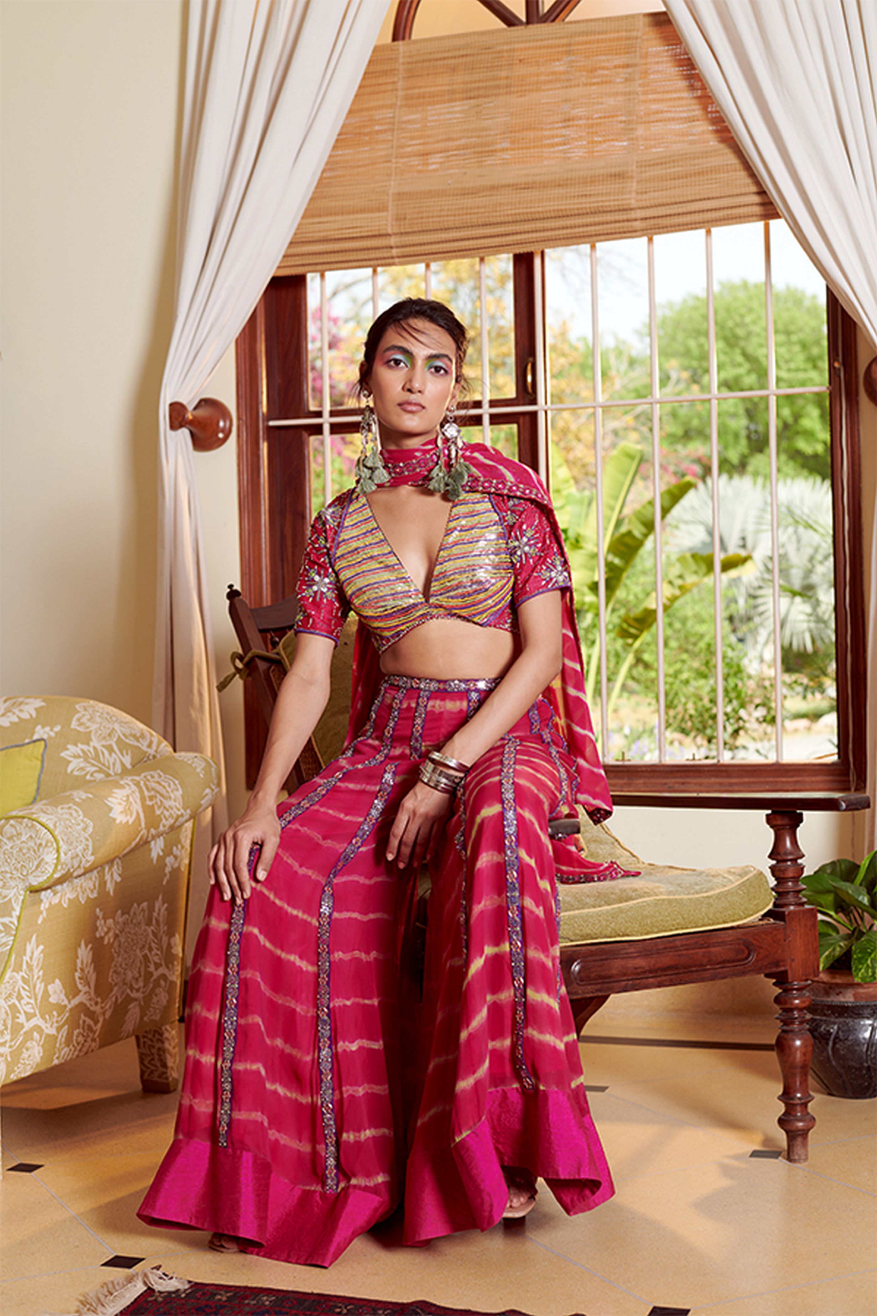 Rani Pink Sharara Set