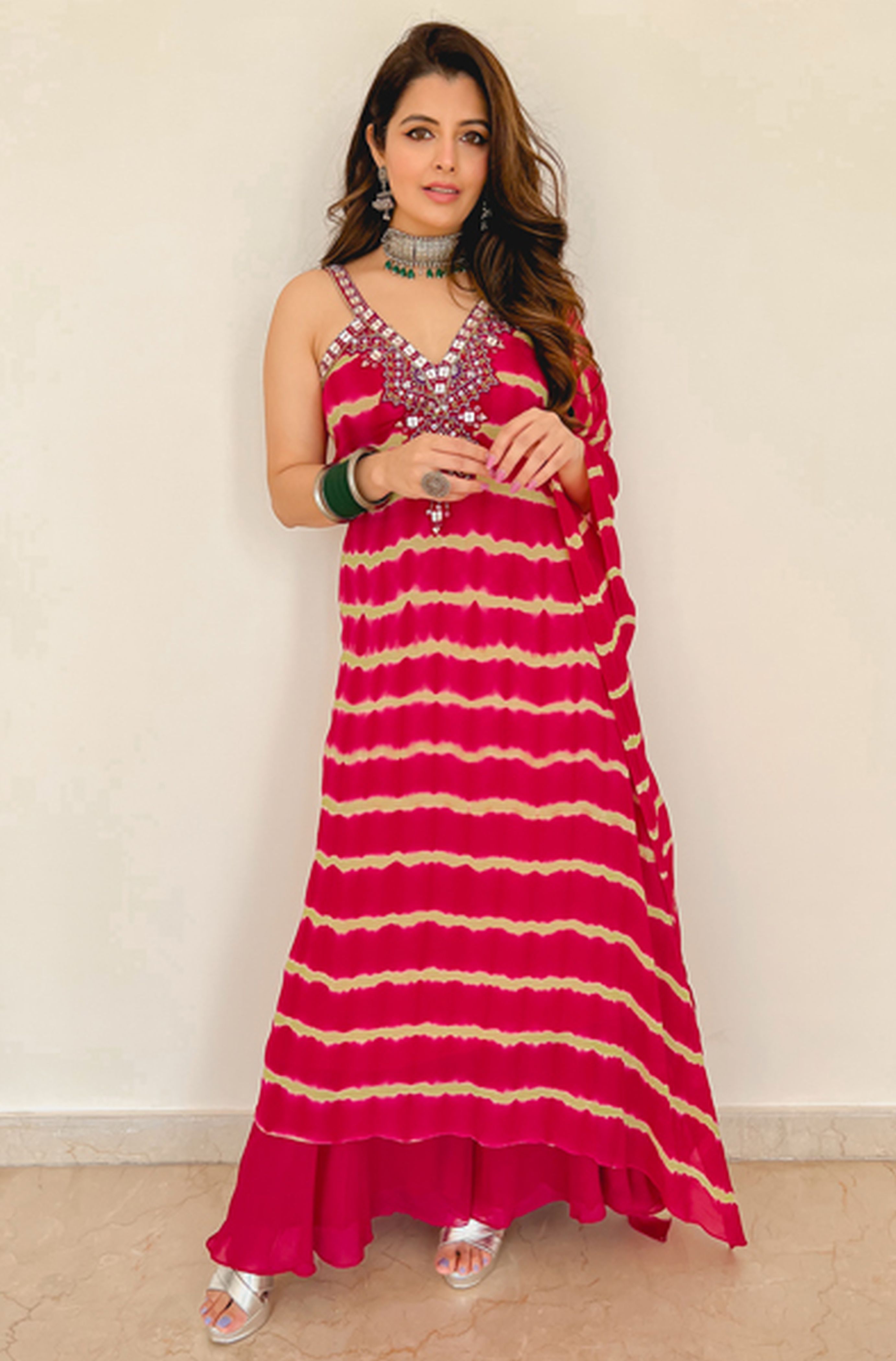 Multicolored Kaftan Set