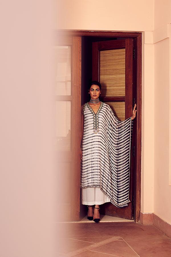 Black & White Kaftan Set