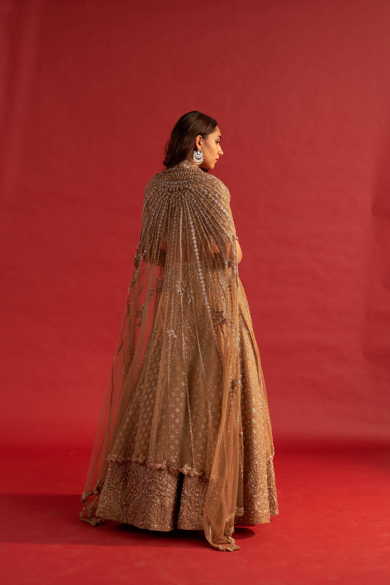 Caramel Gold Lehenga Set