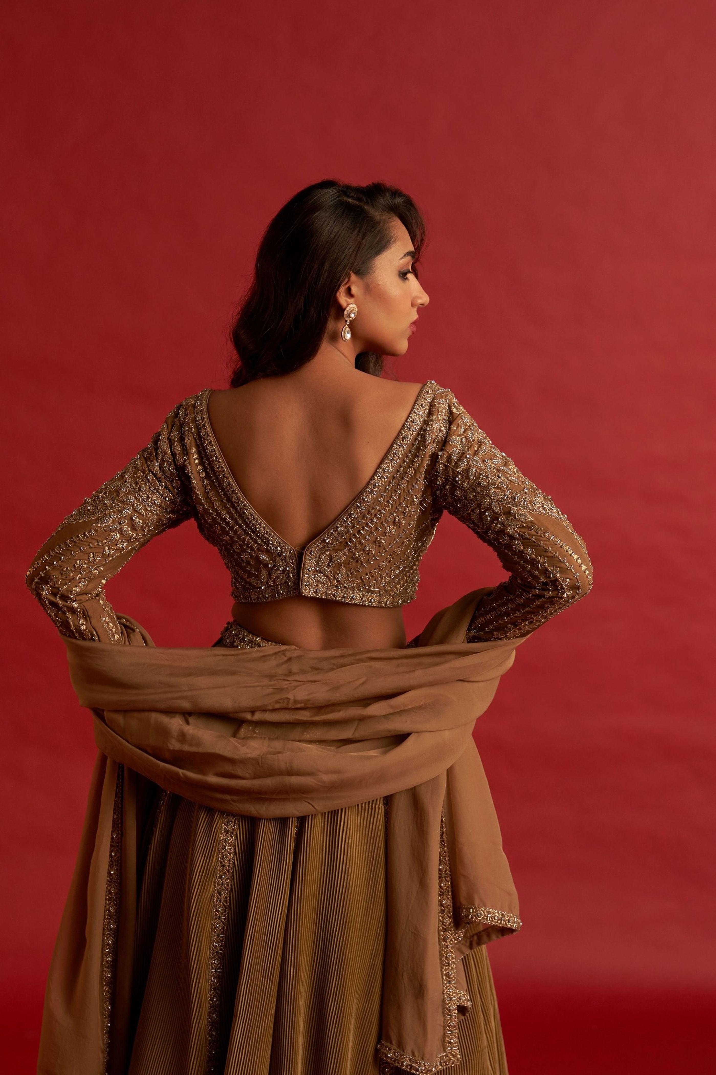 Honeyed Lehenga Set