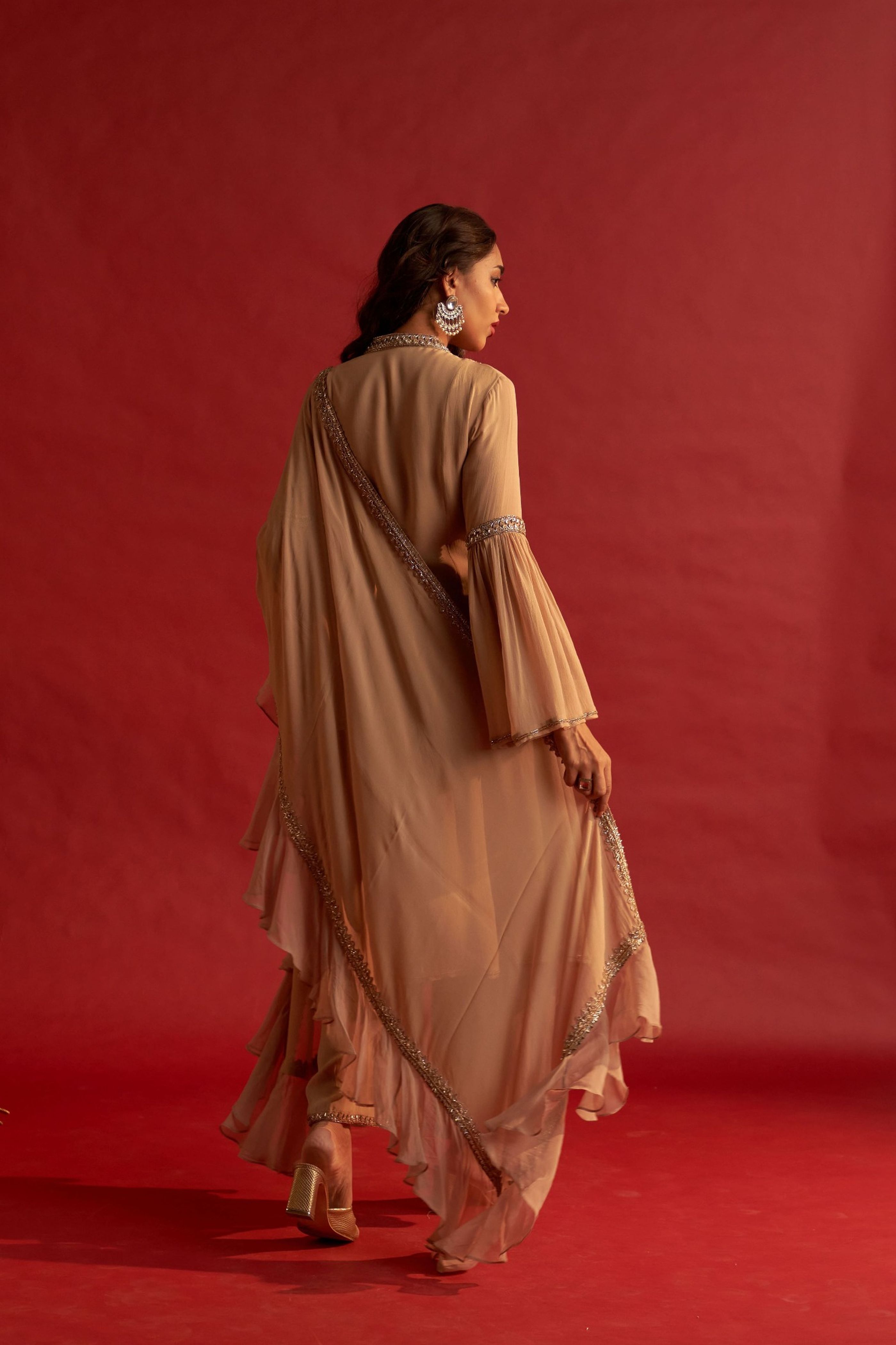 Golden Beige Suit Set