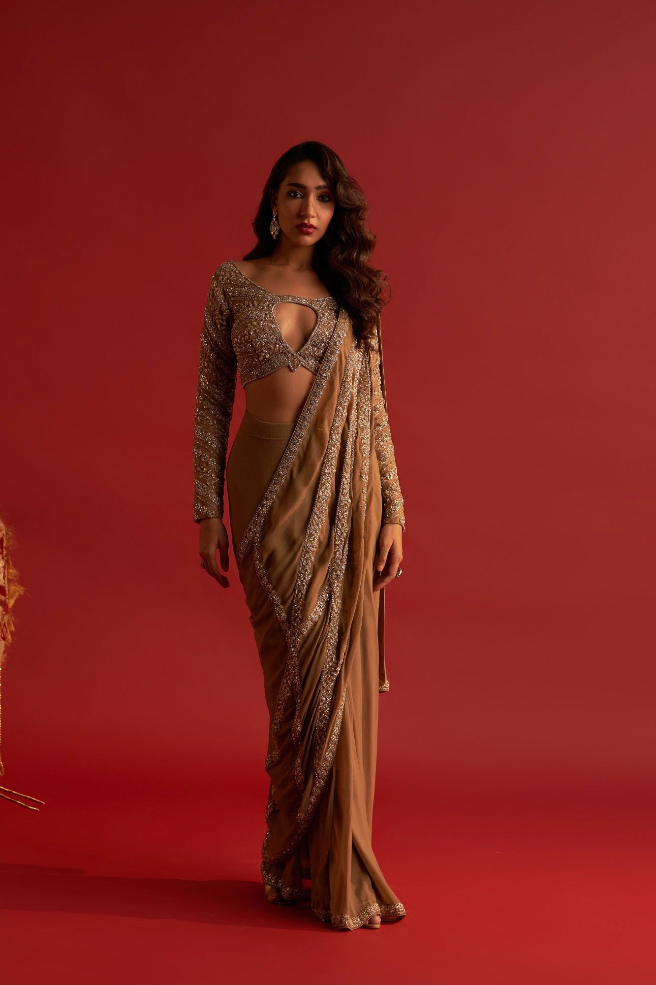 Aurous Pre Stitched Saree