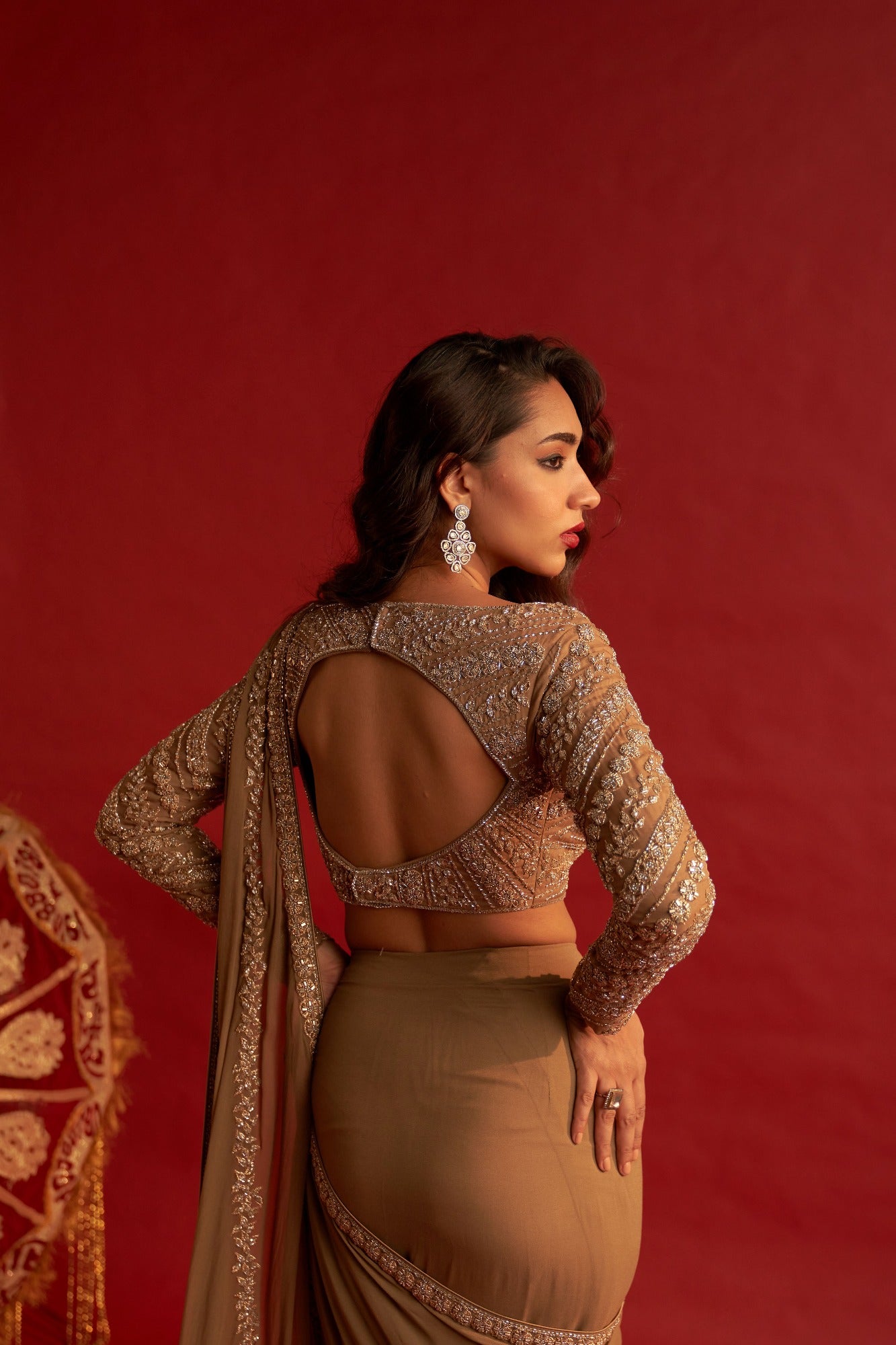 Aurous Pre Stitched Saree