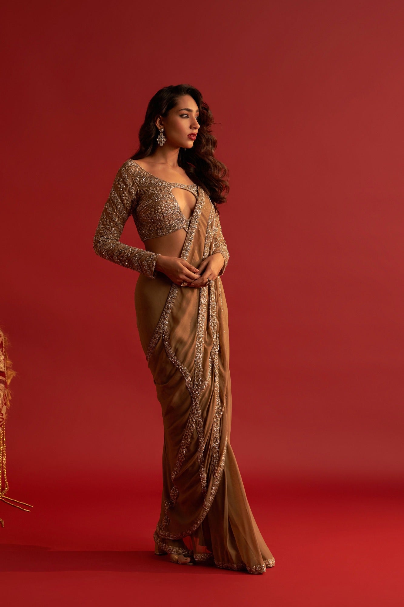 Aurous Pre Stitched Saree