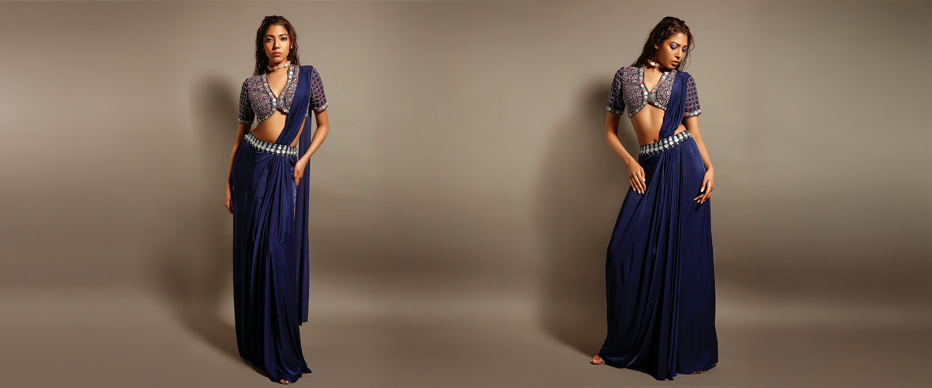 Six Yards of Love Adorned with Shimmer:  Where Grace Meets Rhythm