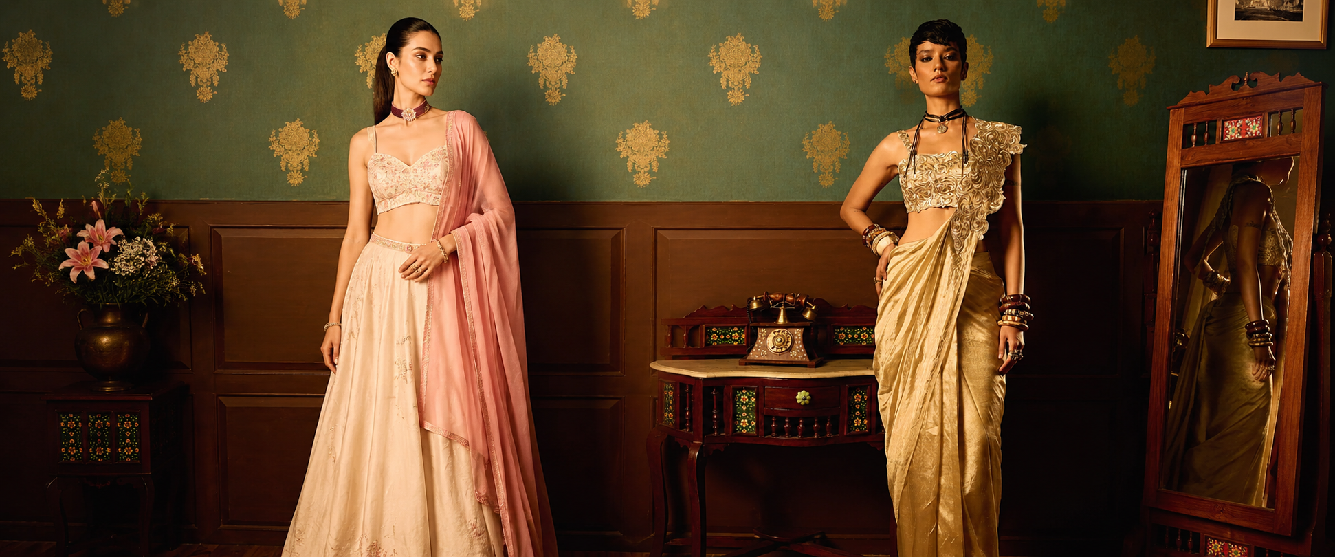 Designer Drape Saree