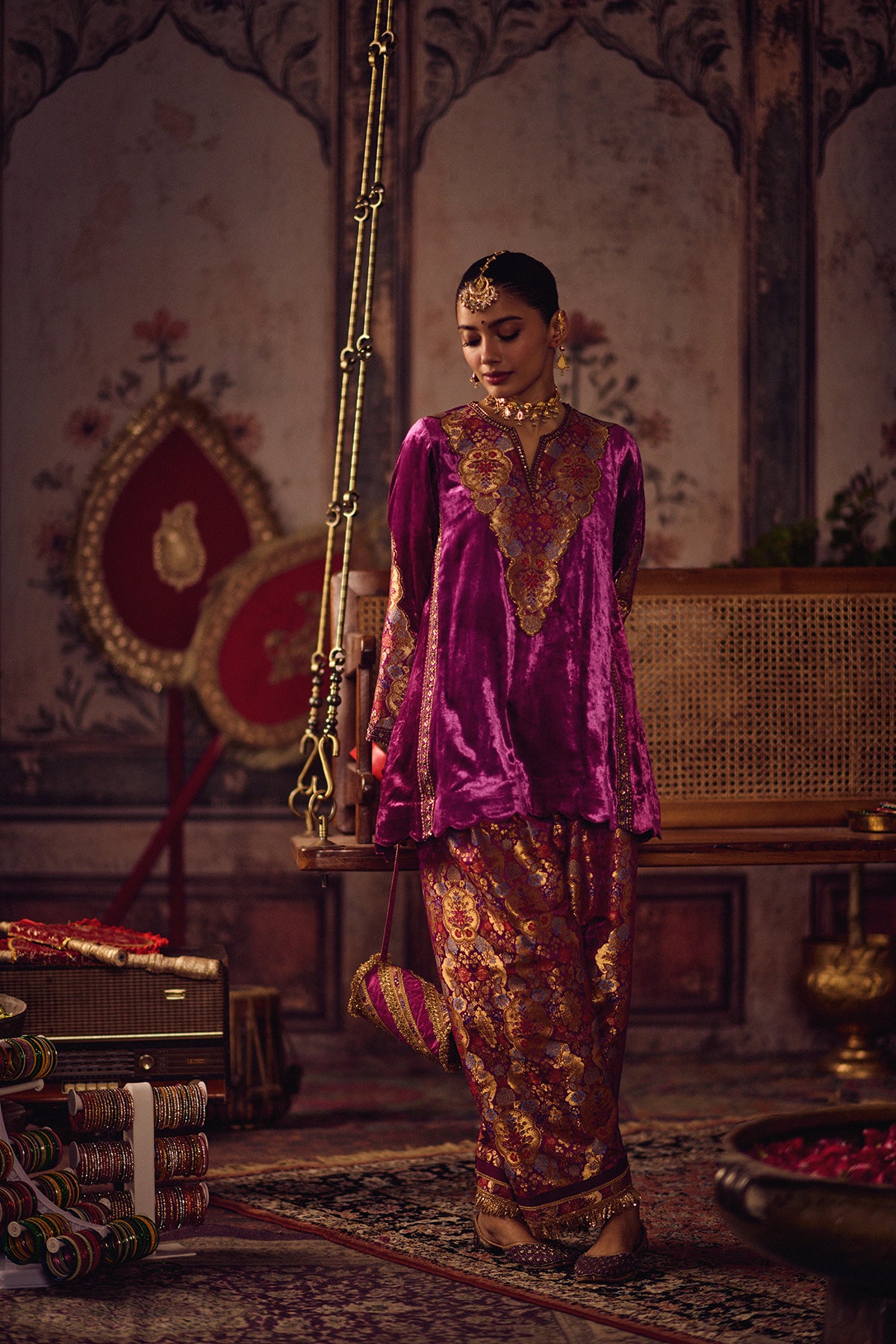 Gul Rang Kheem Khaab kurta set