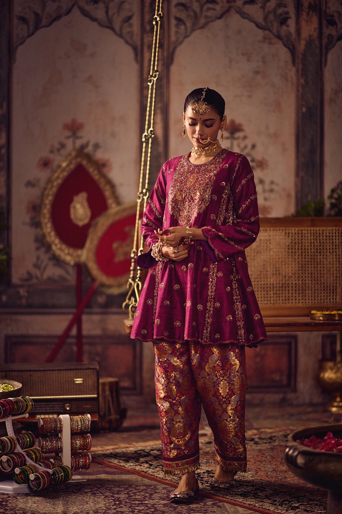 Rani Rang Kheem kurta salwar set