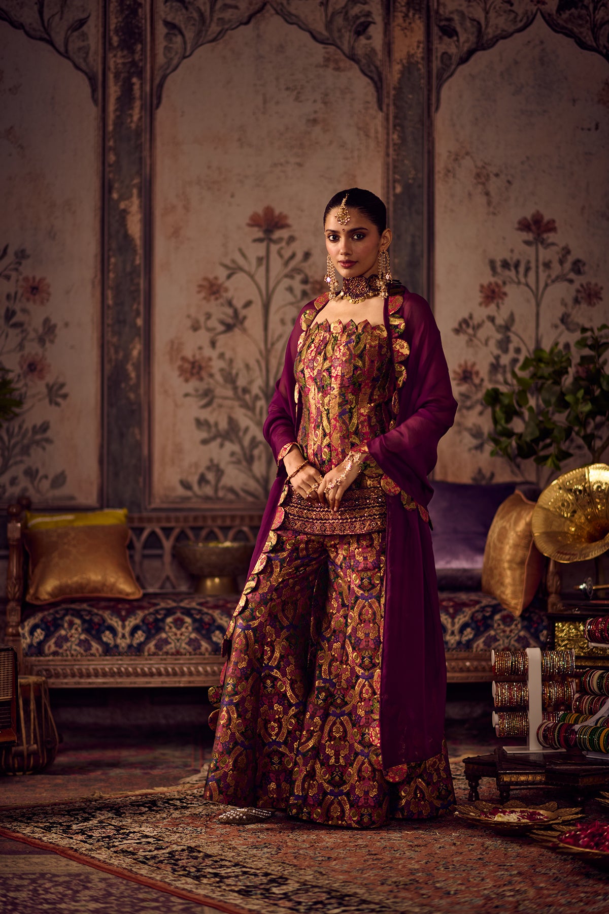 Khwaab Rang Corset sharara set