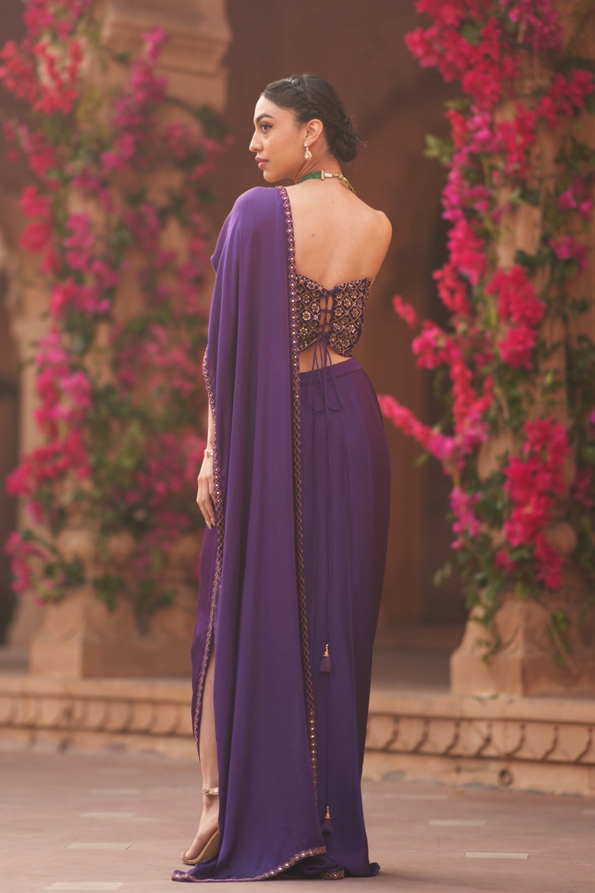 The Jamini saree with corset