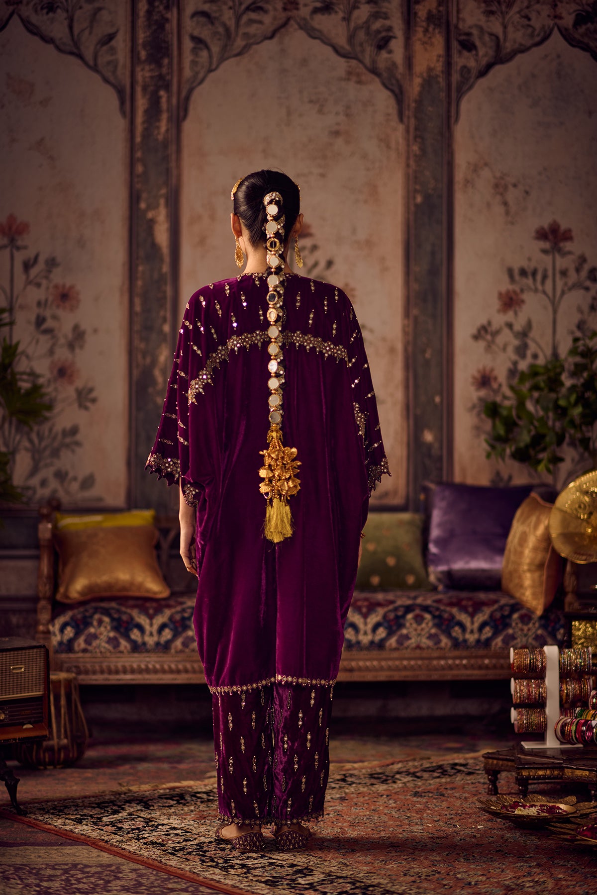 Jamuni sunhera kurta salwar set