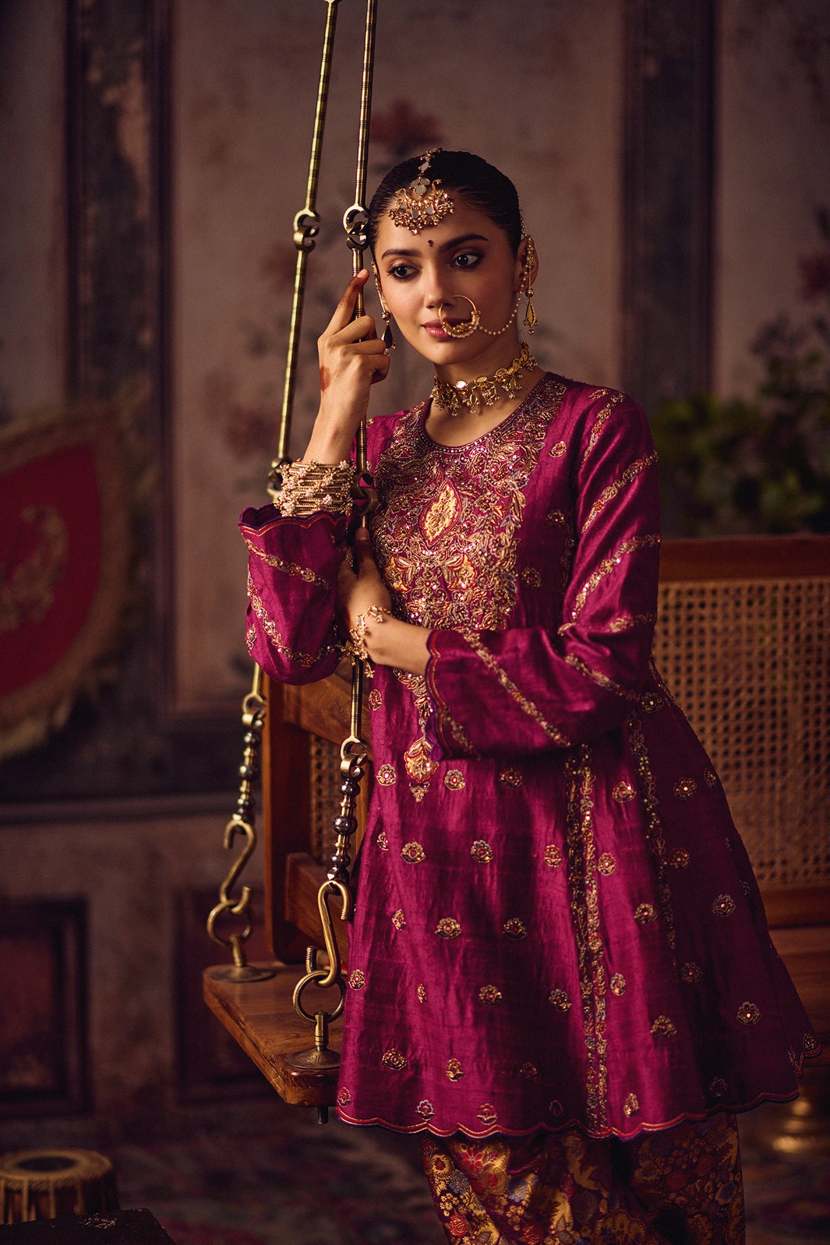 Rani Rang Kheem kurta salwar set