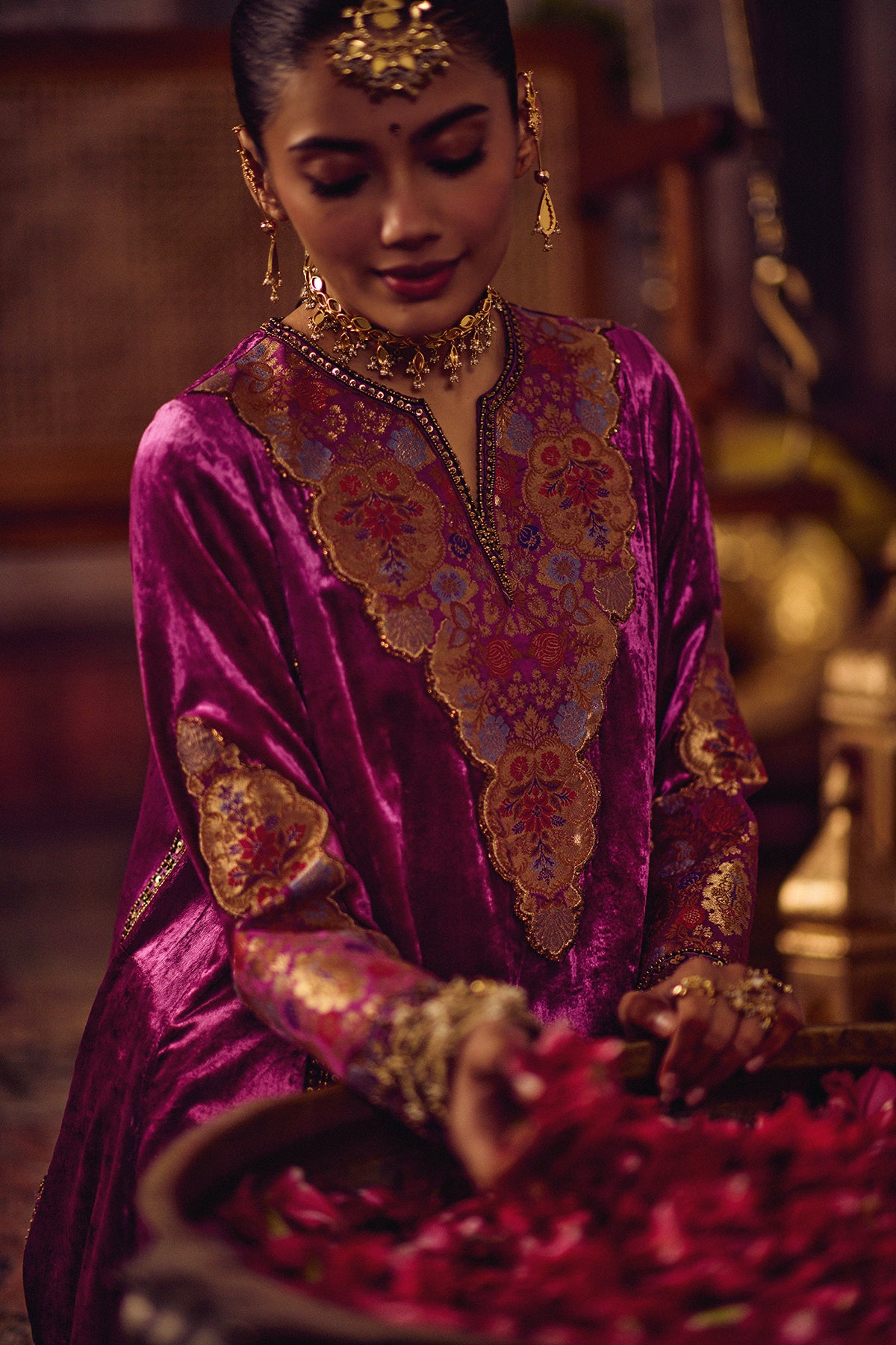 Gul Rang Kheem Khaab kurta set