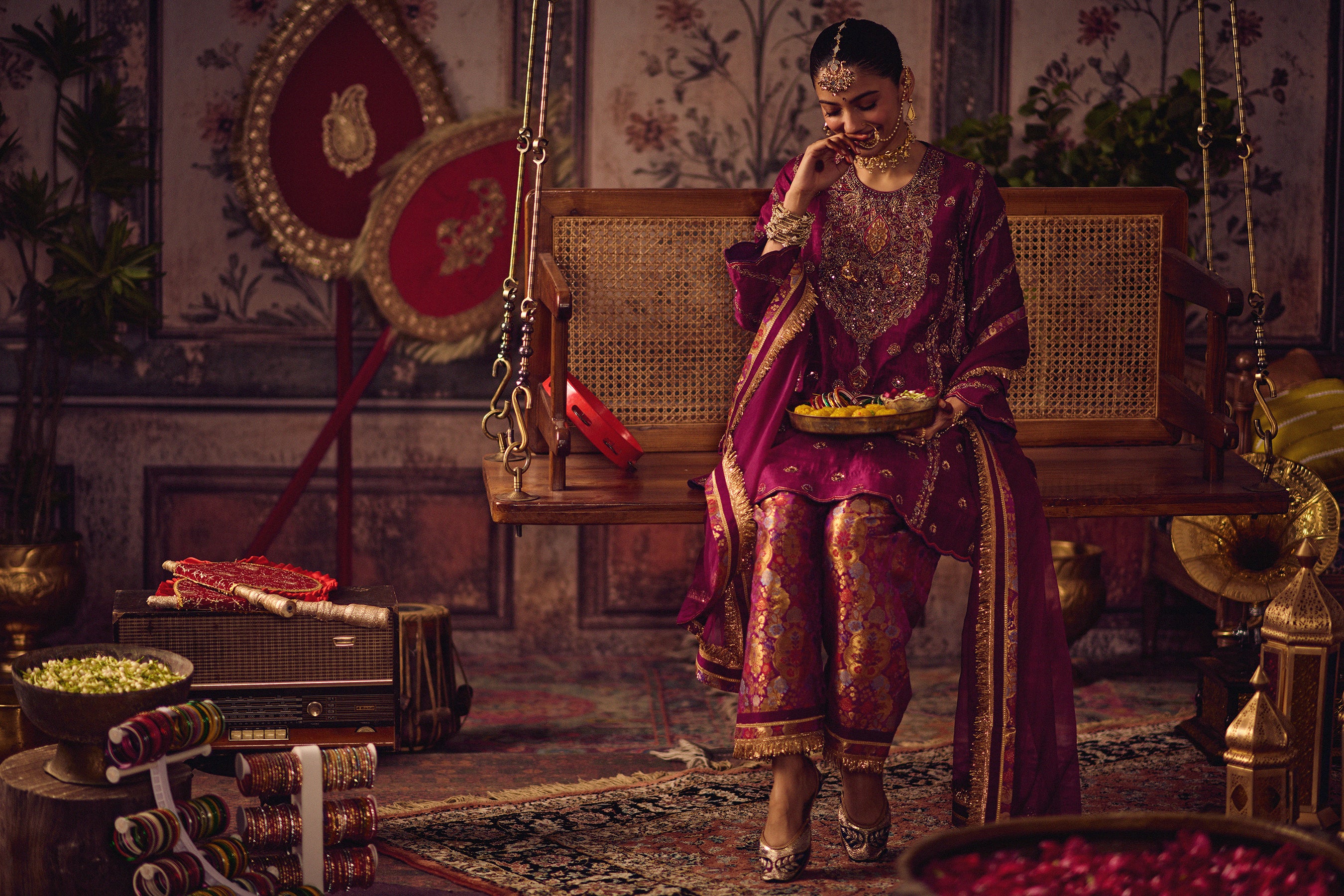 Rani Rang Kheem kurta salwar set