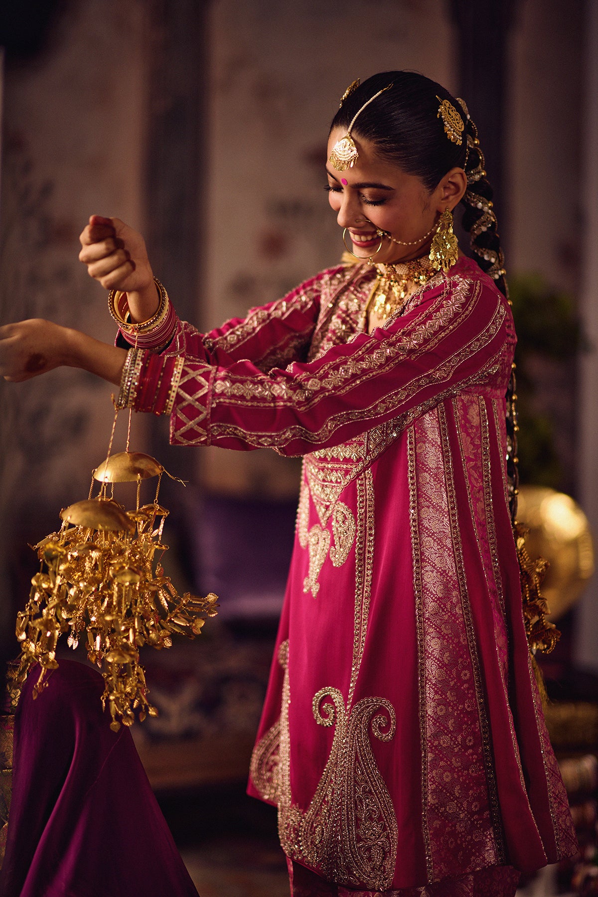 Gulabi Banarasi Salwar Set