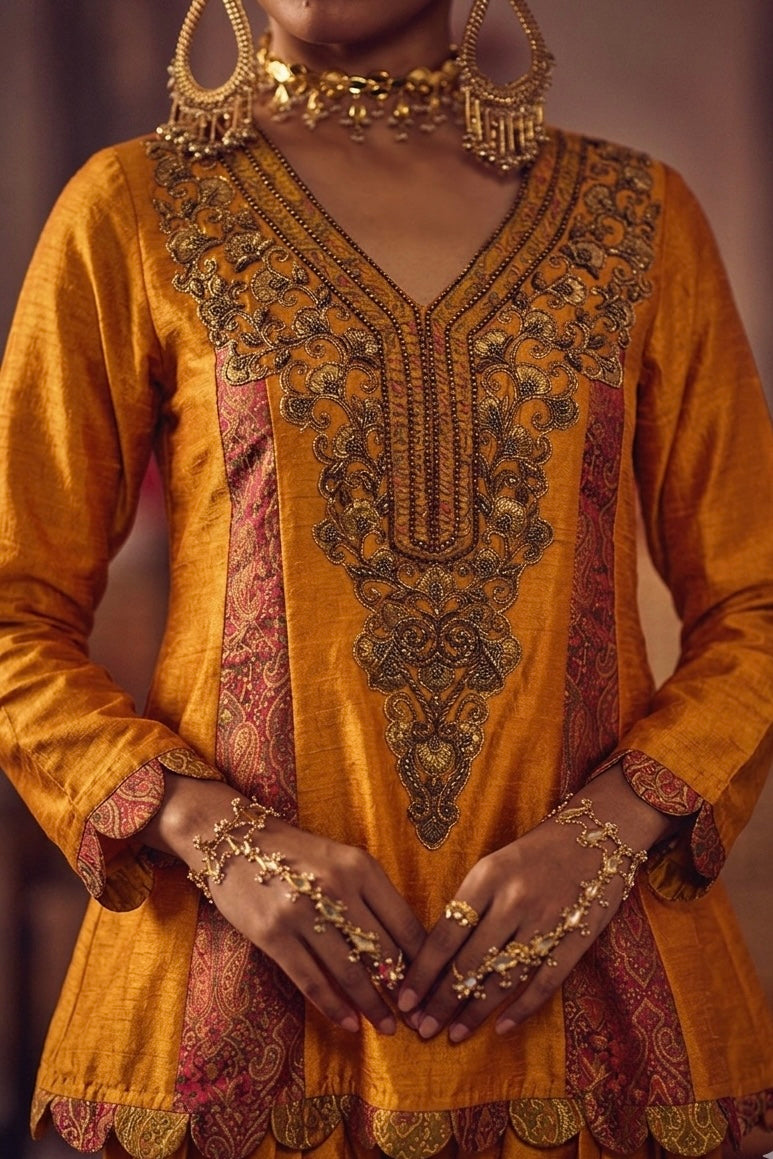 Haldi Khaab Peplum Set