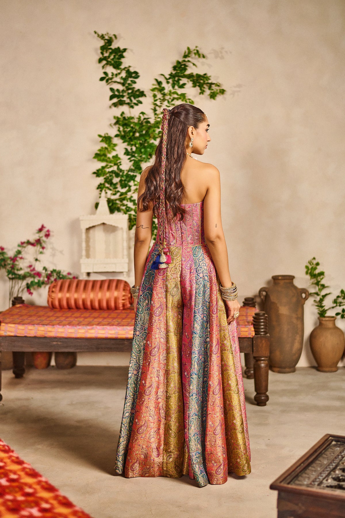 Gulrang banarasi jumpsuit