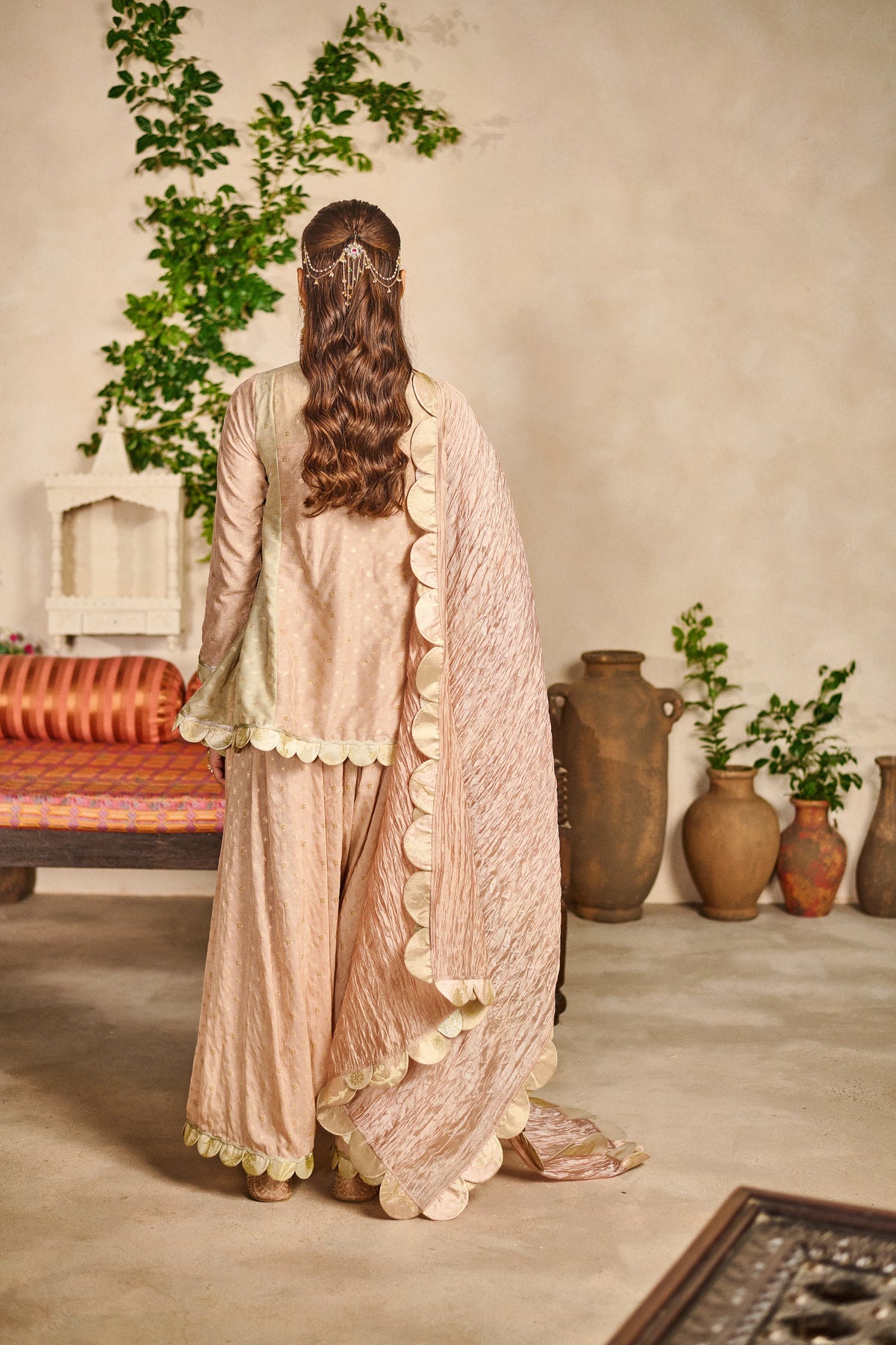 Kashi haar peplum kurta salwar set