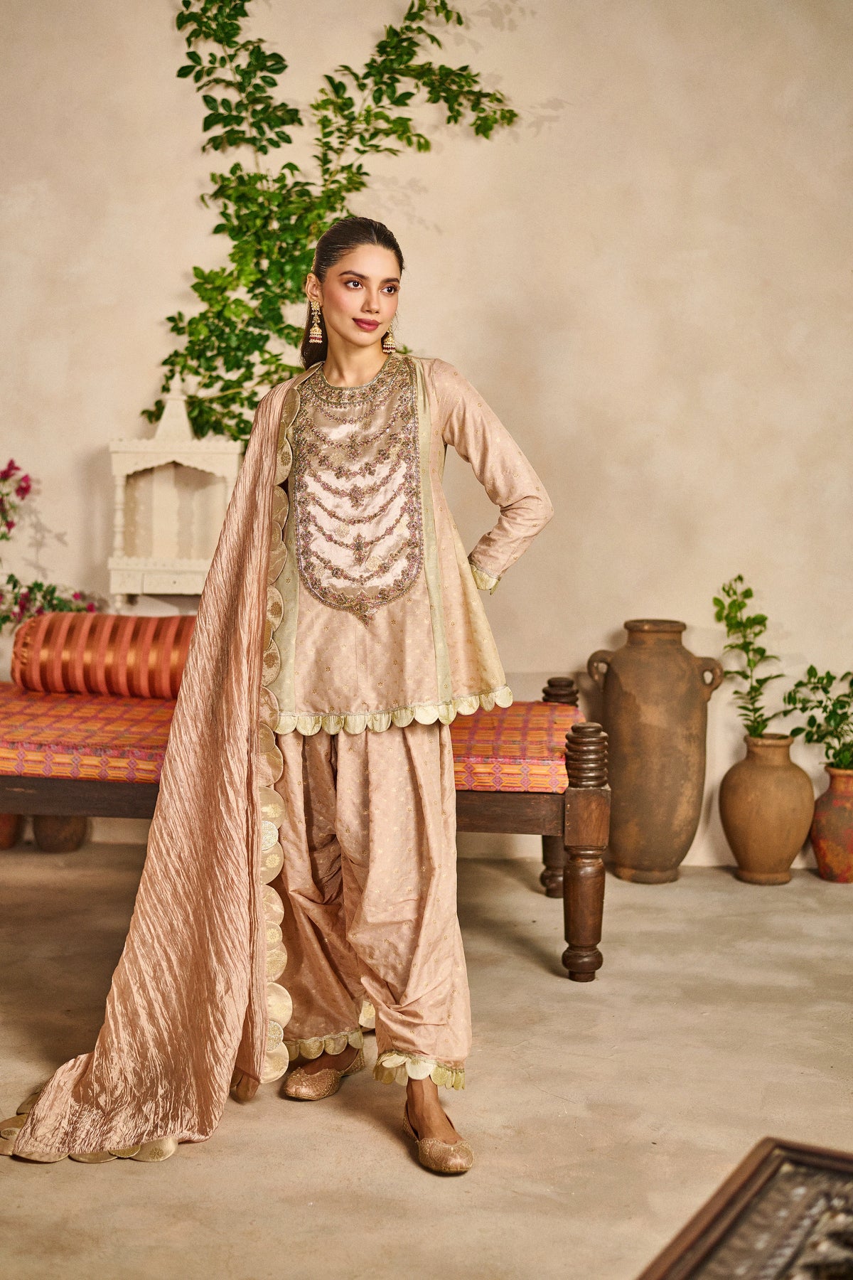 Kashi haar peplum kurta salwar set