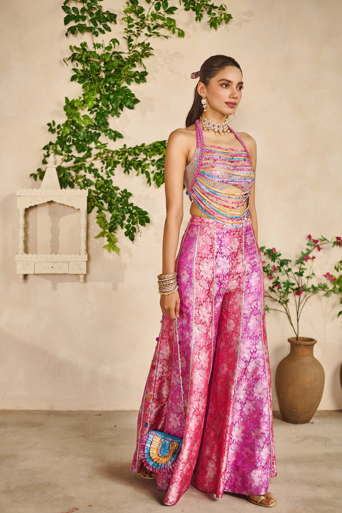 Rangsaaz dori top garara set