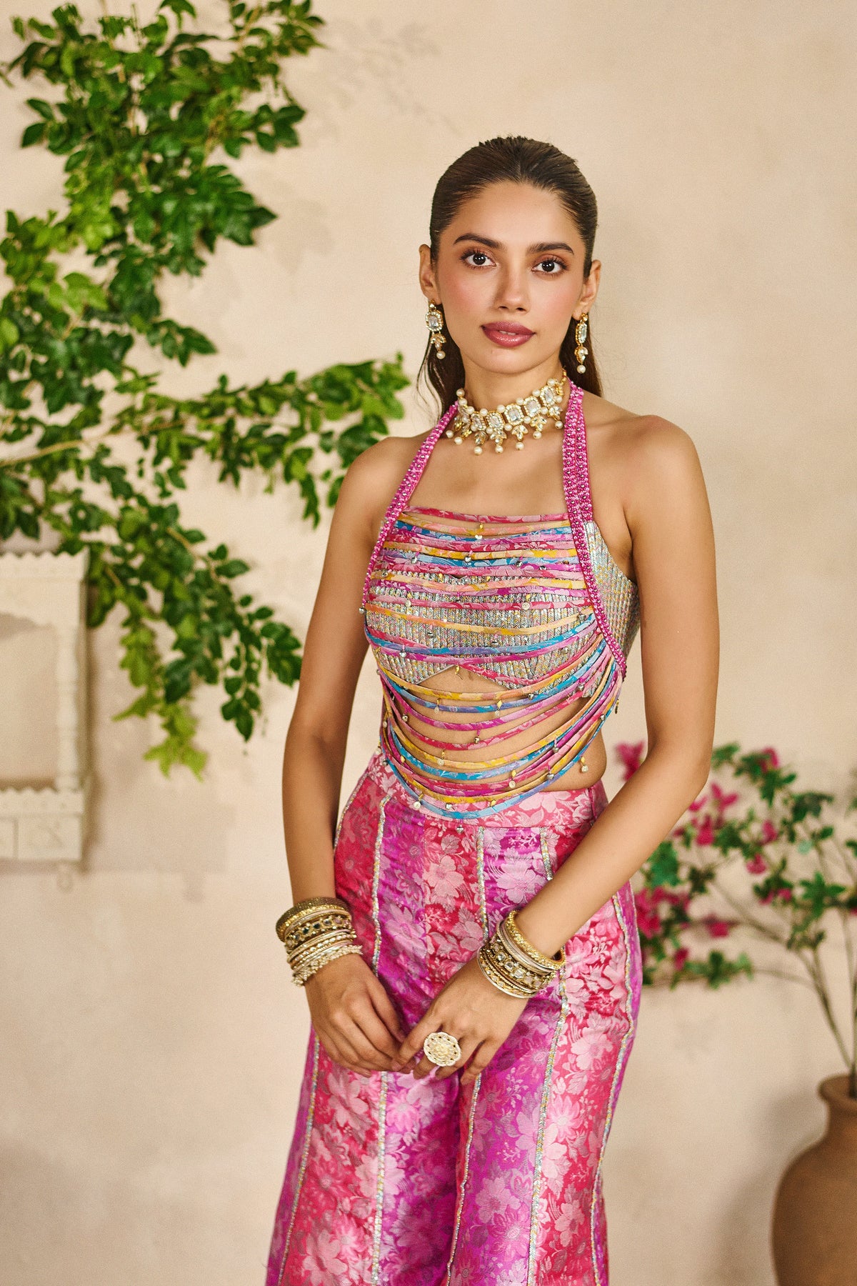 Rangsaaz dori top garara set