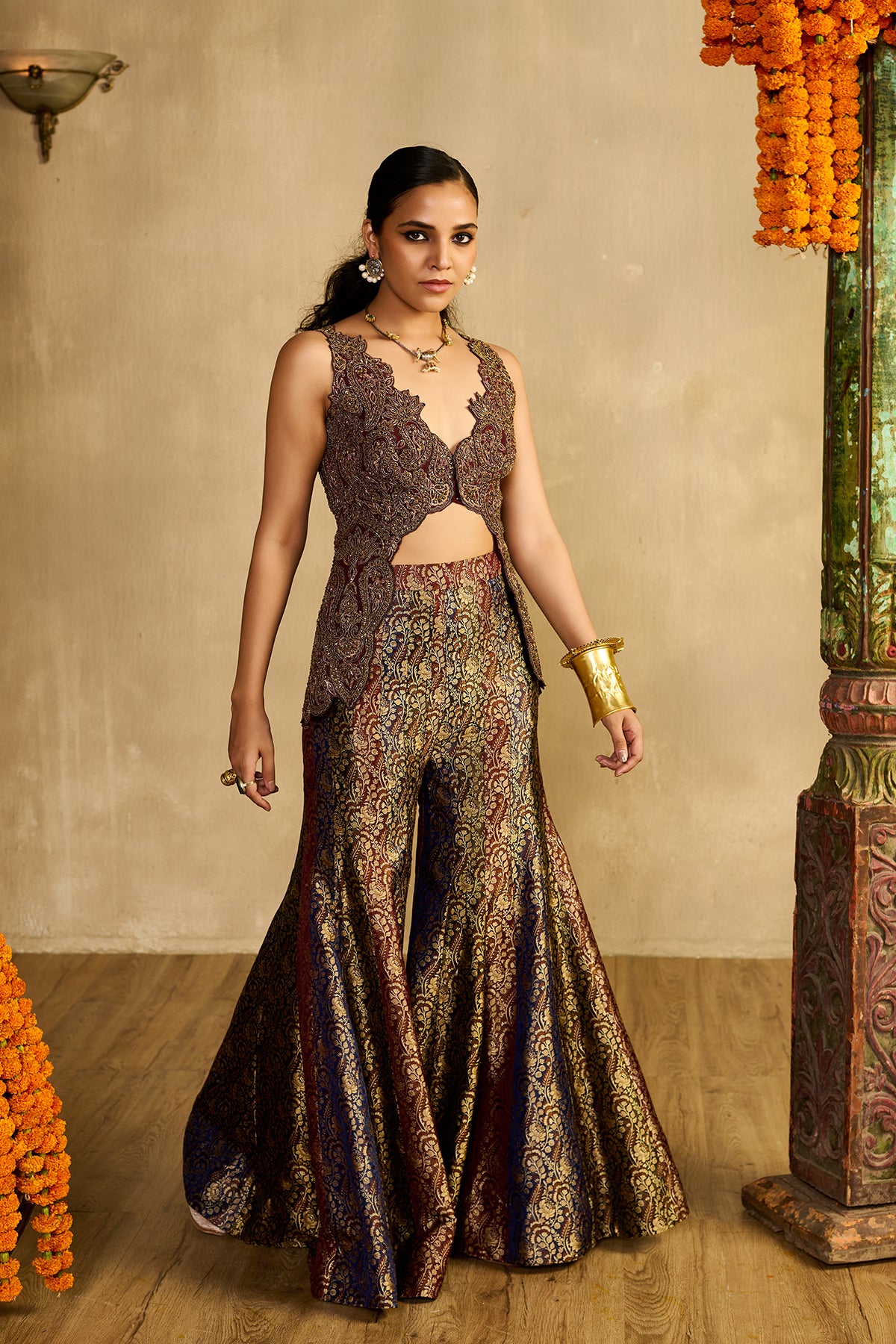 Aangan kurta Gharara Set