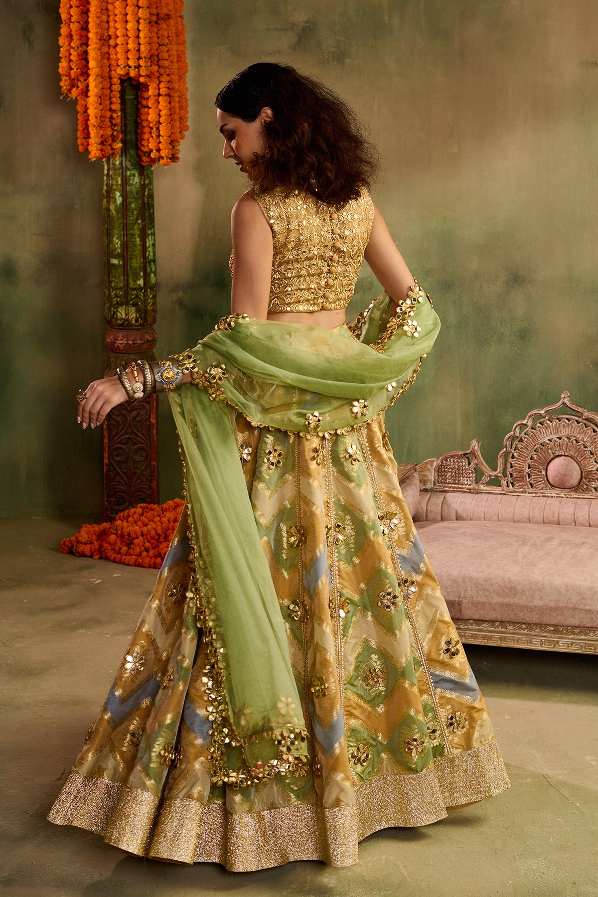 Rangrez green Lehenga Set