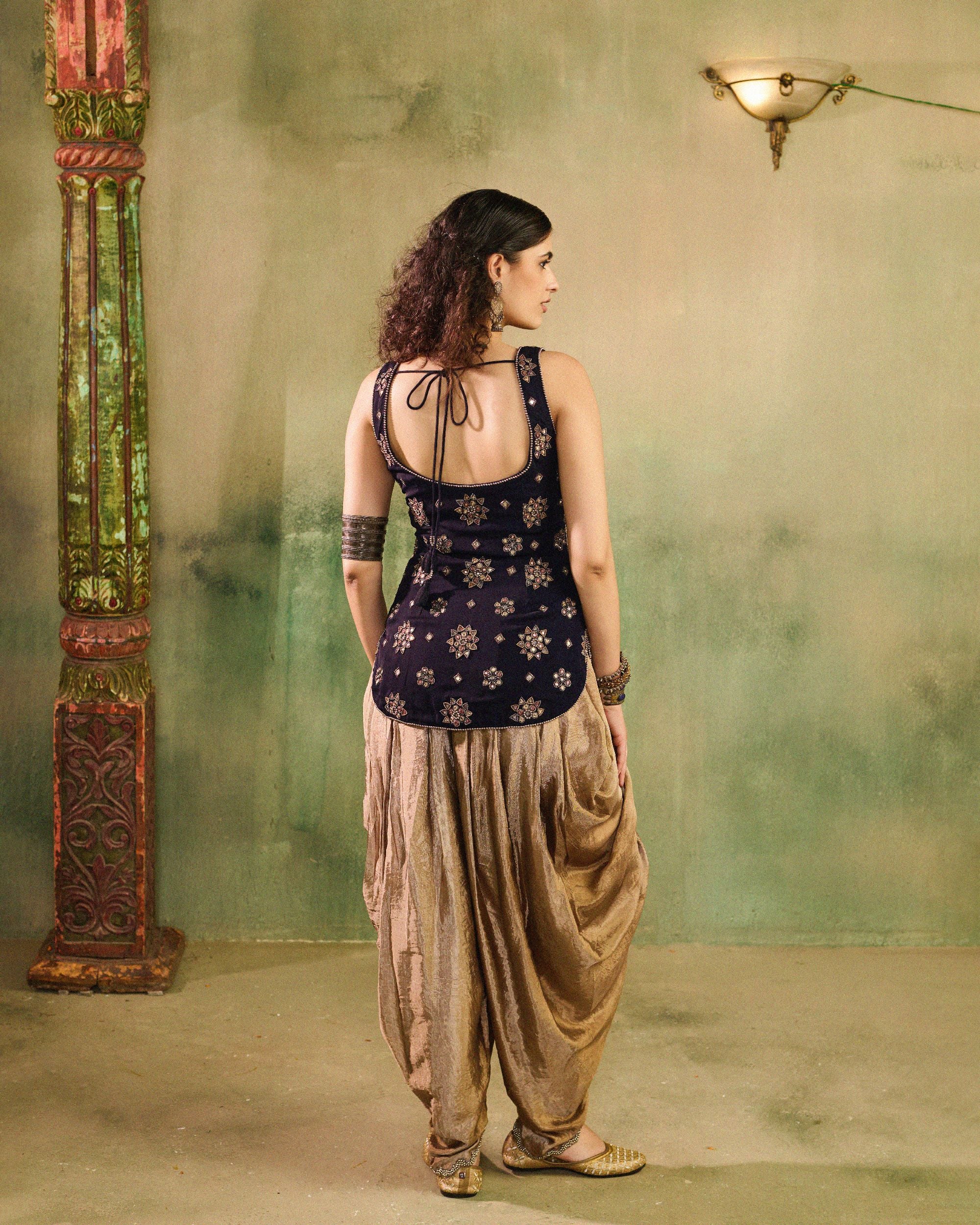 Antique kurta dhoti set