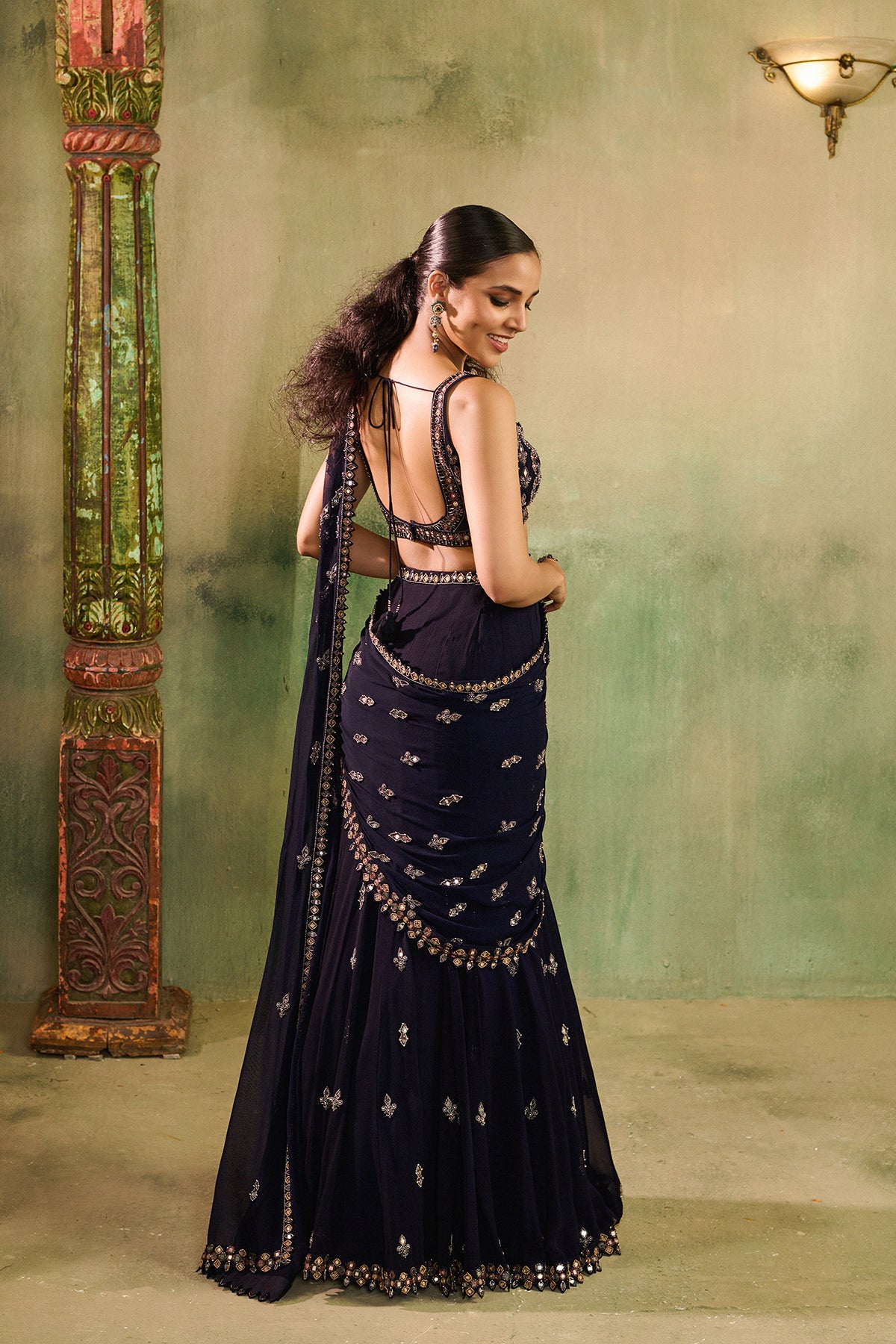 Shama black Lehenga Set