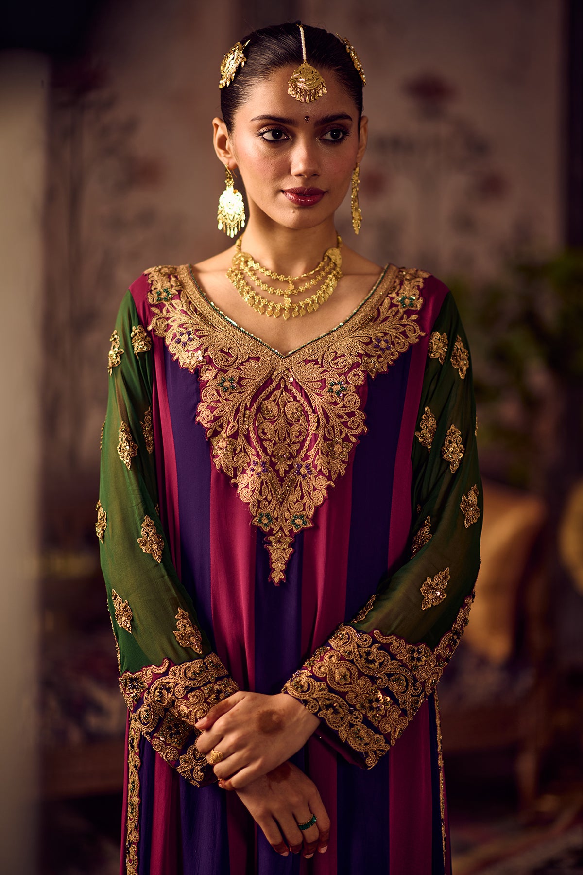 Velvet Odhni Kurta salwar set