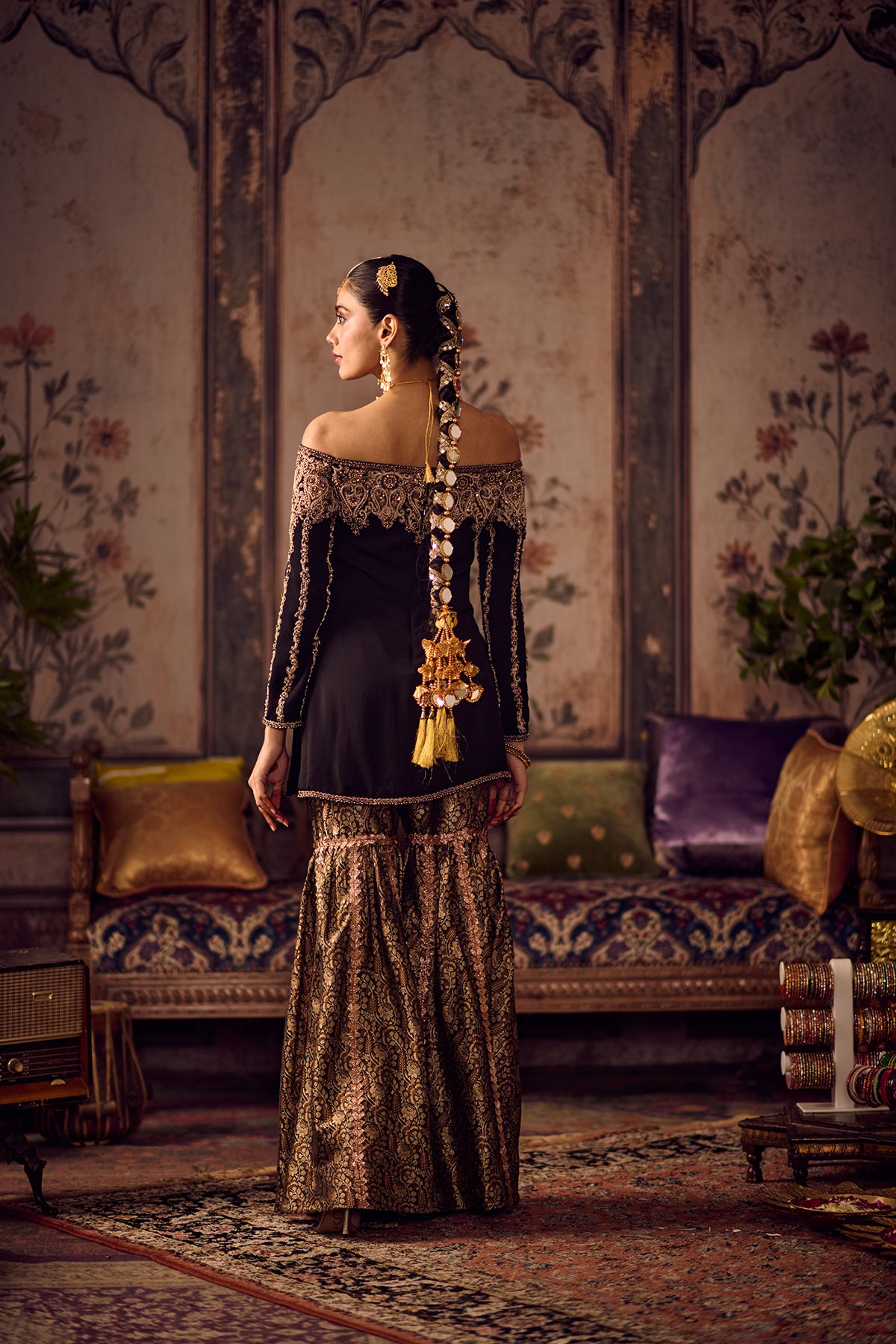 Kala Banarasi kurta sharara set