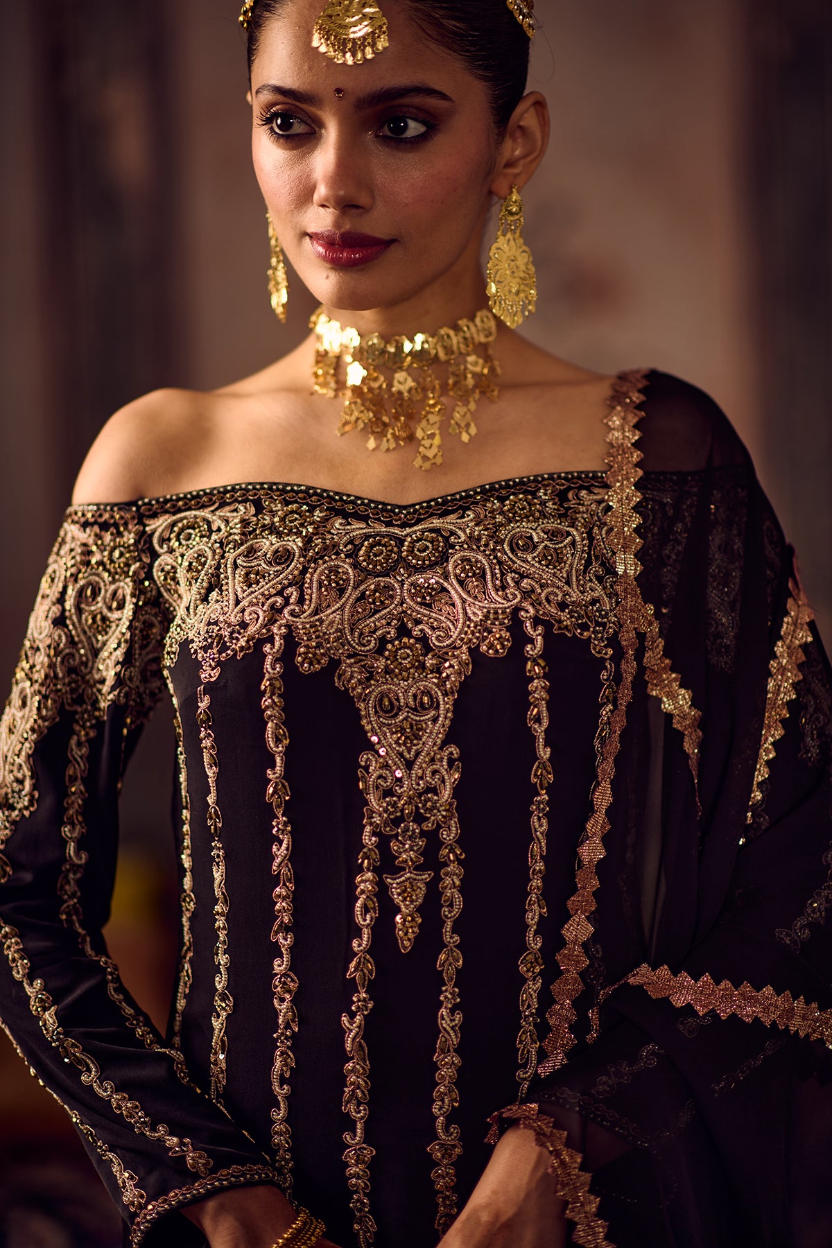 Kala Banarasi kurta sharara set