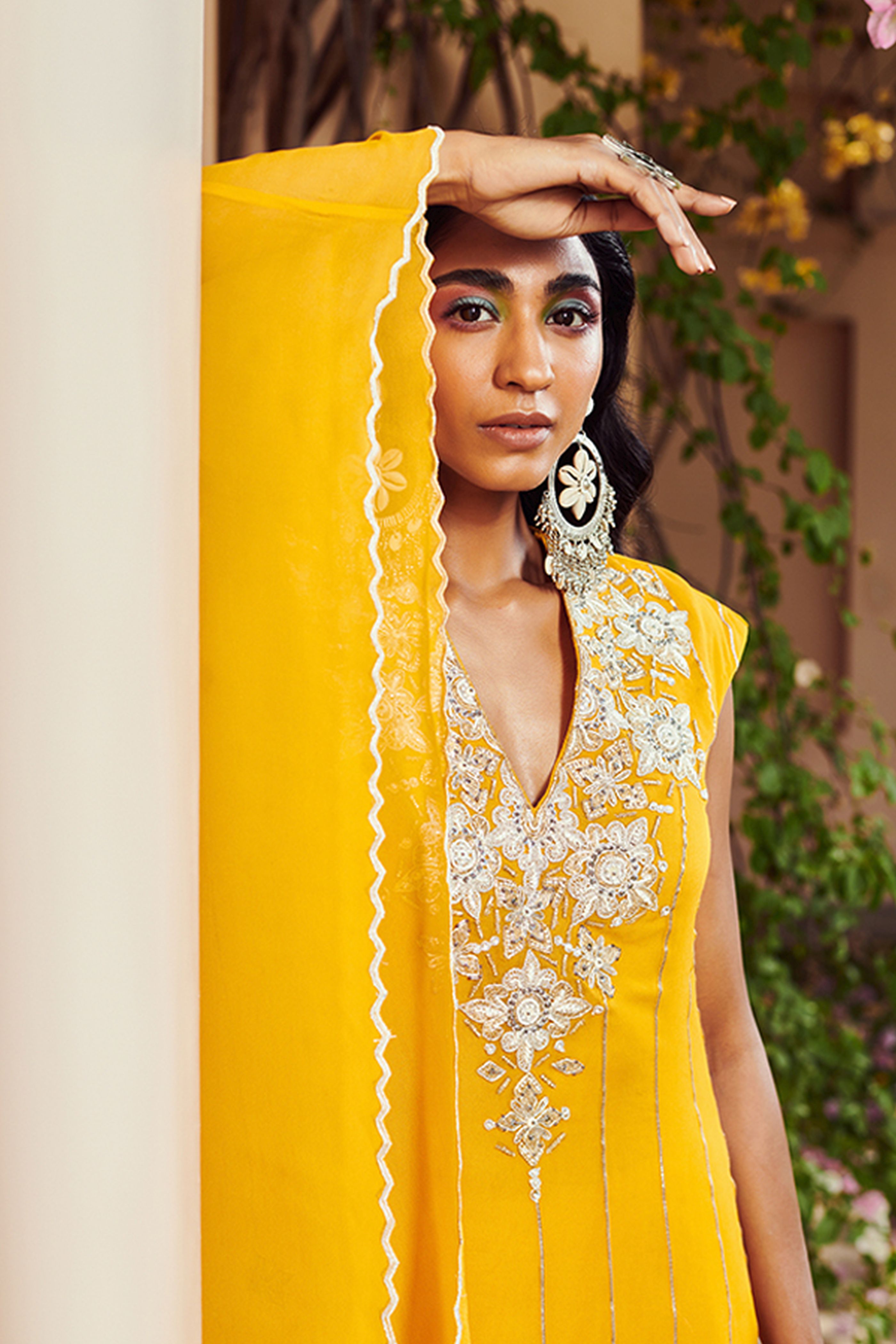 Yellow Kaftan Set