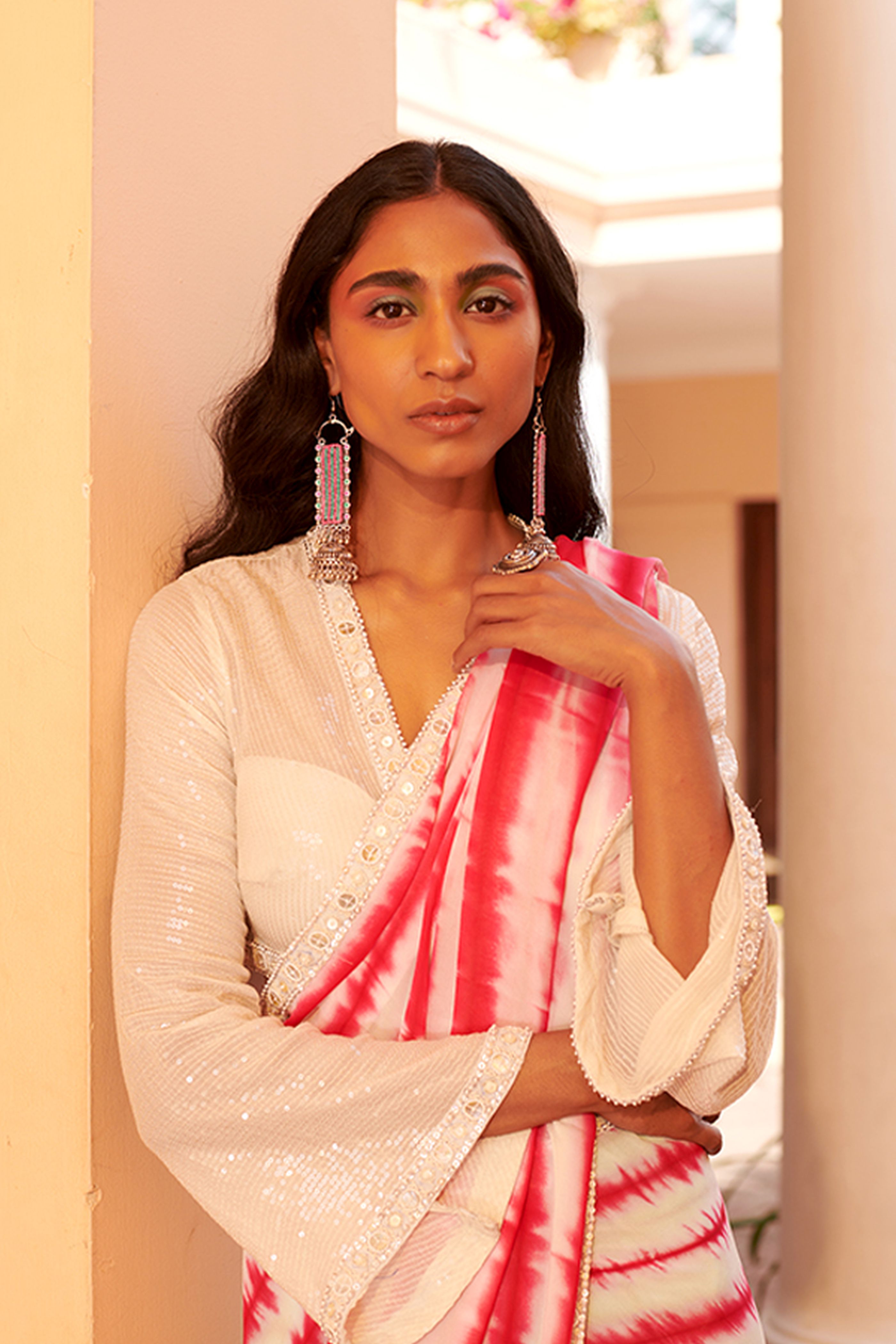Multicolored Saree
