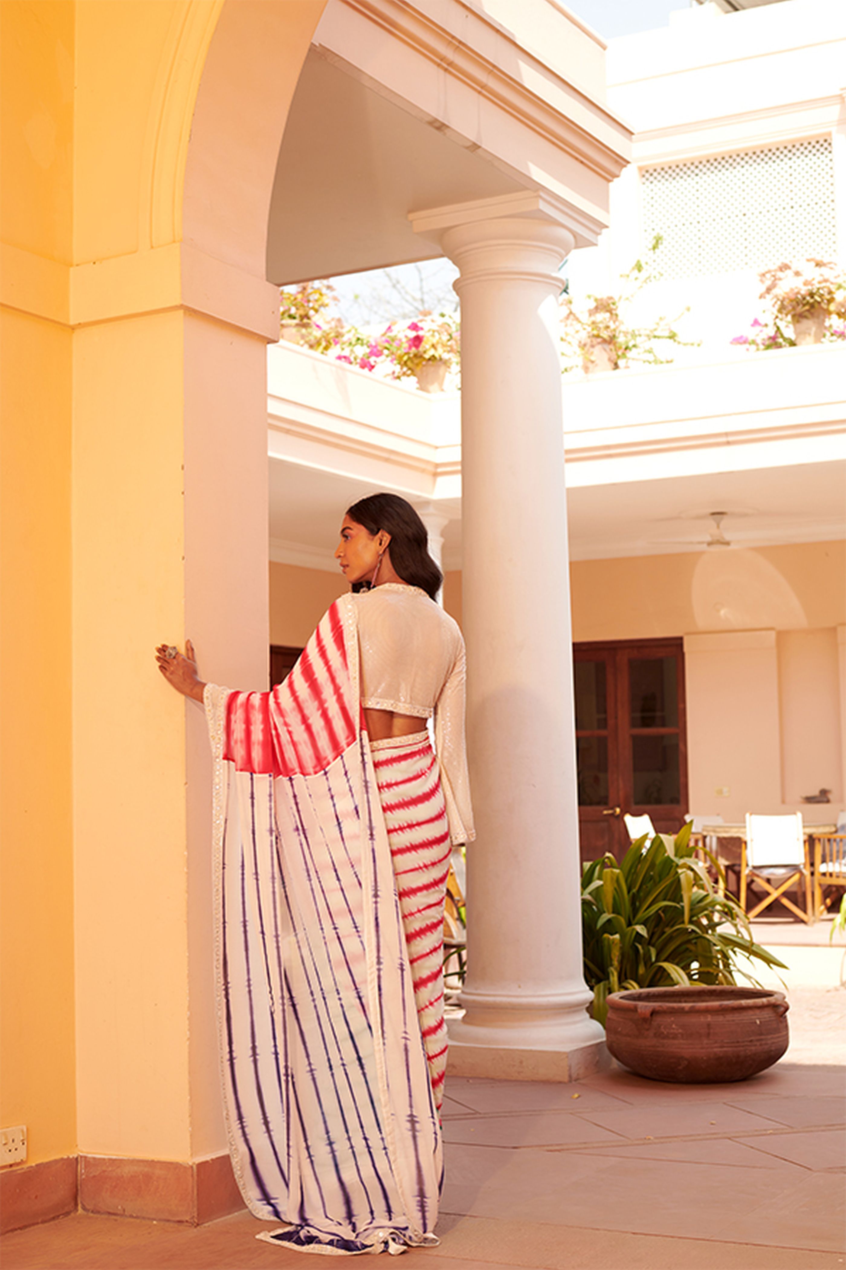 Multicolored Saree